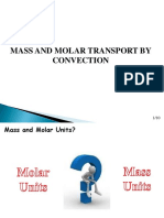 Mass and Molar Transport by Convection