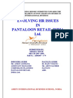 Pantaloon Evolving HR Issues in Pantaloon Retail India Ltd. With Case Study