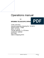 Operations Manual For BROMMA Telescopic Spreader Type EH170U