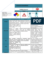 Hoja de Seguridad THINNER