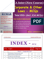 CA Inter Corporate Law MCQ