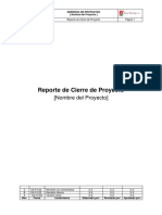 Formato Close Out Report 2020