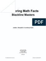 Mastering Math Facts PDF