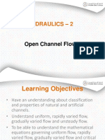 HYDRAULICS – 2: Open Channel Flow Fundamentals