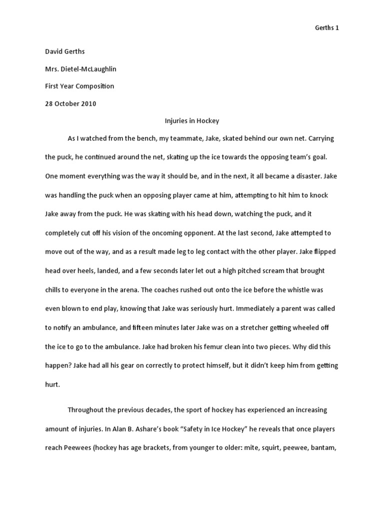 Research Essay PDF Concussion Personal Protective Equipment