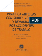 Practica Ante Las Comisiones Medicas. Demandas Por Accidentes de Trabajo. 2019. Jose Ramon Balmaceda Completo
