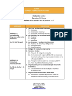 Programa Curso EMPRESA DDHH PDF