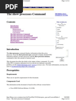 The Show Processes Command: Prerequisites