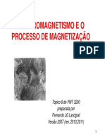 Ferromagnetismo e o Processo de Magnetização