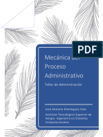 Mecánica Del Proceso Administrativo