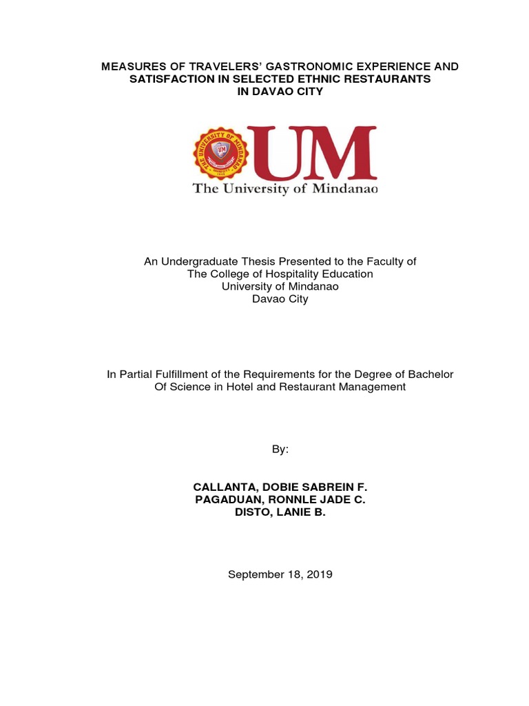 customer satisfaction thesis philippines