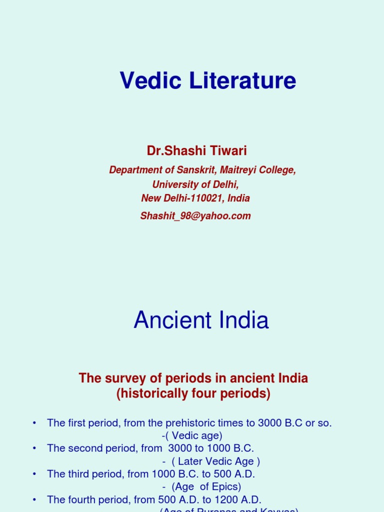 Vedas An Introduction | PDF | Vedas | Ancient Indian Literature