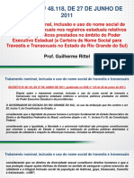 Decreto 48 118 2011 Carteira de Nome Social para Travestis e Transexuais No Estado Do Rs