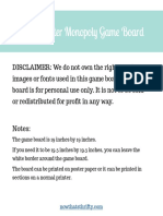 Harry Potter Monopoly Game Board PDF