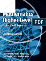 Mathematics Higher Level For The IB Diploma - Solutions Manual - Public PDF