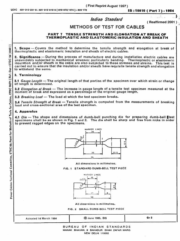 7 Tensile Strength and Elongation at Break of Thermoplastic and