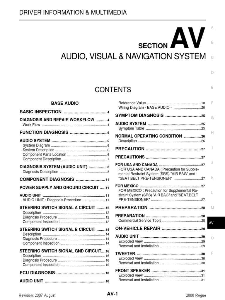 Audio - Bose Audio System Manual (Manual Taken From Nissan Juke) | PDF ...