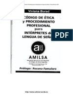 Burad V Amilsa Codigo Etica Procedimiento Profesional Interpretes LS 2001