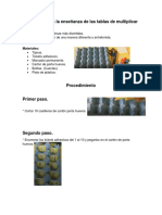 Estrategia para La Enseñanza de Las Tablas de Multiplicar