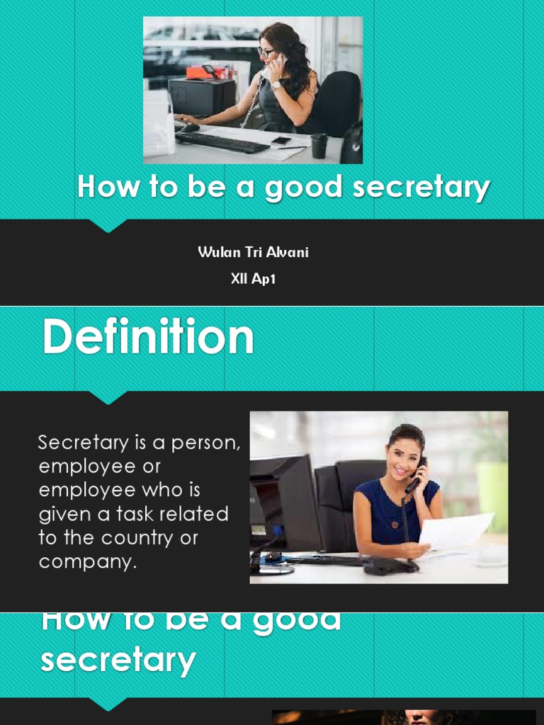 How To Be A Good Secretary | PDF | Career & Growth | Self-Improvement