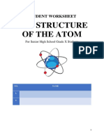 Kunci Struktur Atom STUDENT WORKSHEET