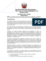 ACUERDO DEL JNE- 31 AGOSTO FECHA LIMITE EXCLUSIONES