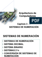 3 - 1 Sistemas de Numeración