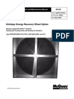 Enthalpy Energy Recovery Wheel Option: Installation and Maintenance Manual