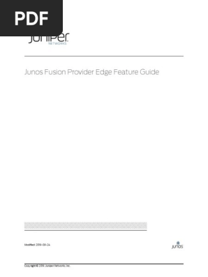 Junos Fusion PDF | PDF | Virtual Private Network | Telecommunications