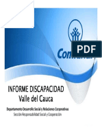 Poblacion Con Discapacidad en Valle