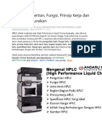 HPLC Fungsi