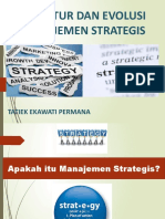 Struktur & Evolusi Manajemen Strategi