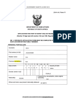 Visa Application Form PDF
