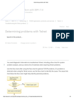 Determining problems with Telnet