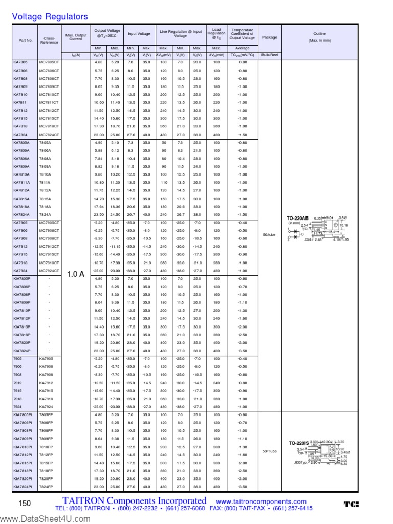 Kia7805pi PDF | PDF | Electrical Engineering | Electric Power