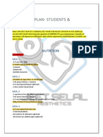 Nutrition Plan Students1 PDF