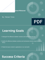 Mixtures Solutions & Mechanical Mixtures'-2