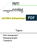 Lecture 2 - Software Project Management