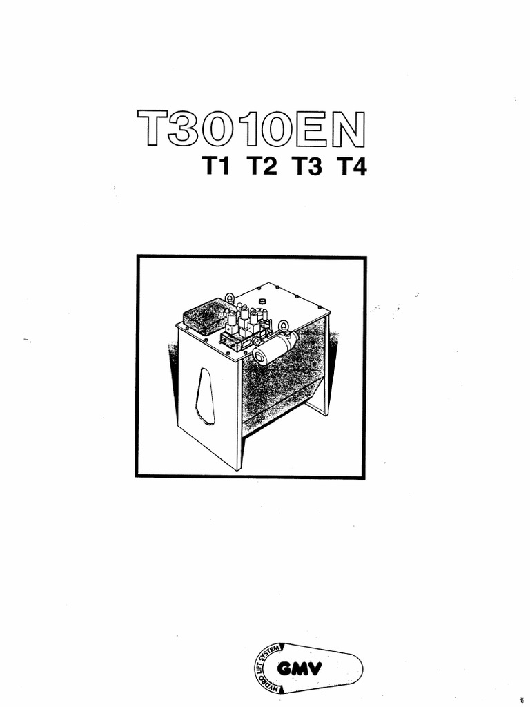 Installation and Regulation For GMV Hydraulic Unit PDF