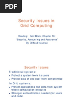 Security Issues in Grid