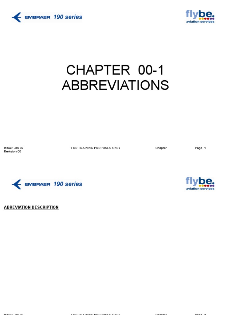 Abbreviation Descriptions A Reference Guide for Common Aviation Acronyms and Terms PDF