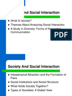 Society and Social Interaction