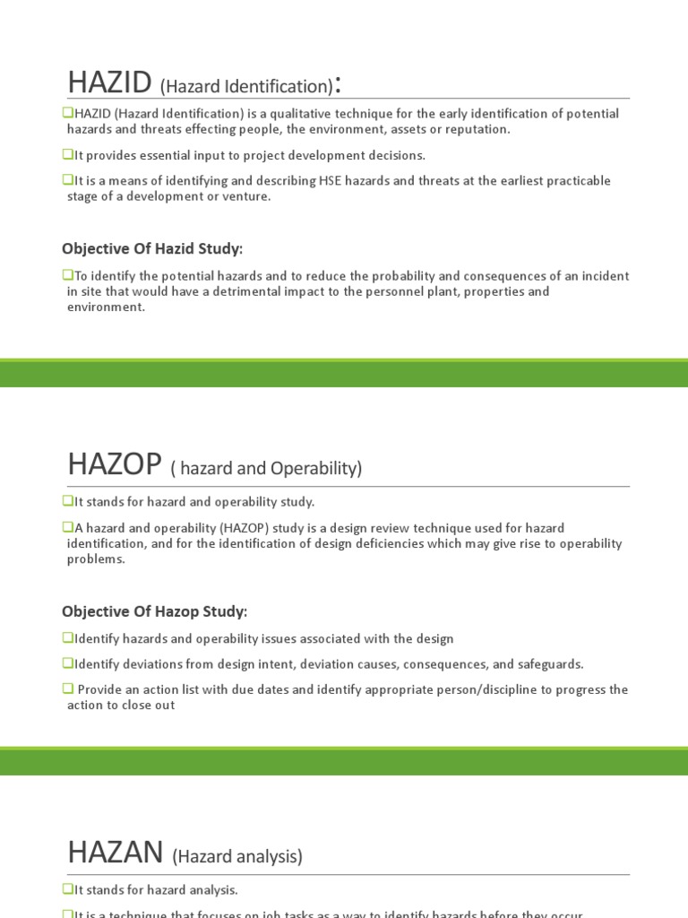 HAZID (Hazard Identification) PDF