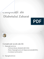 Complicatii Ale Diabetului