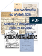 LA MÚSICA EN GERNIKA EN EL SIGLO XIX: APUNTES Y DOCUMENTOS PARA SU HISTORIA. Fernando Abaunza