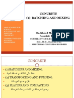 1-Concrete - Batching and Mixing