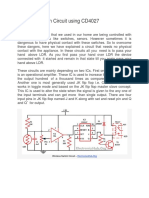 Wireless Switch Circuit Using CD4027