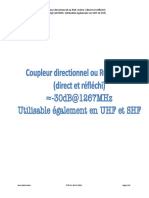 Coupleur Directionnel Ou ROS-mètre (Direct Et Réfléchi) - 30dB@1267MHz (Utilisable Également en UHF Et SHF)