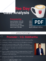 Cafe Coffee Day - Case Analysis