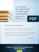 Curriculum Development Models and Docume